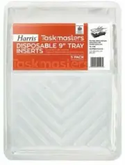5x Harris Taskmasters DIY Decorating Disposable Painting Roller Tray Inserts 9"