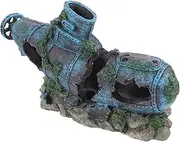 SUPVOX Fish Decor Aquarium Ornaments Submarine Decor Fish Tank Landscape Decoration Resin Submarine Ornament