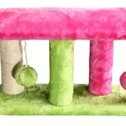 PET ONE Scratching Tree 4 Post With 2 Balls 40x11x22cm