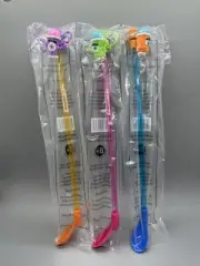 7-Eleven Slurpee Straws Set of 3 cyclops cup monsters purple green orange