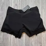 Women’s Medium Butt Lifter Padded Lace Panties Black Hip Enhancer Shapewear