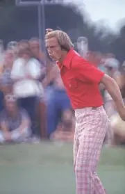 Golf, US Open, Jerry Pate victorious during Sunday play at Atlanta - Old Photo