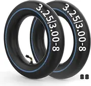 3.25/3.00-8 Inner Tube with TR-87 Angled Stem for 8 Inch Wheelbarrow Scooters Mini Chopper Tire Go Kart ATV Pack of 2