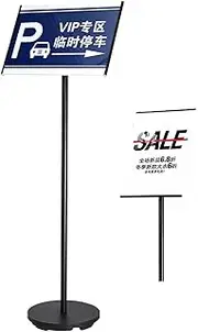 Advertising Rack Menu Sign Stand Poster Display Stand Notice Stand Board Display Holder,A3 Poster Stand Silver