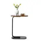 C Shaped End Table, Small Side Table for Couch, Sofa Table for Living Room