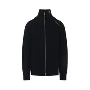 [Dries Van Noten] Dries Van Noten-Black Monty Bis Wool Pullover-Uomo M STAND