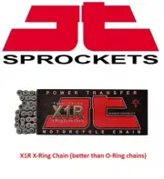 JT Front Rear Sprocket Kit 14T 50T and 428 X-Ring Chain DS TM TS 100 125 74-81