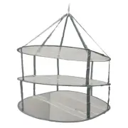 3 Tiers Large Folded Mesh Clothes Hanging Dryer Sweater Drying Rack Clothesnet
