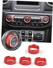 HVAC Climate Control Panel Knob Trim Kit & Light Control Switch Cover, Air