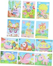 NAMOARLY Eva Mosaic Sticker 12 Designs for Boys and Girls' Crafting Learning Safe Educational Plaything