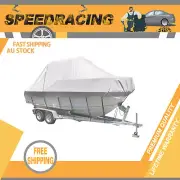 Premium 600D Polyester 25ft-27ft Trailerable Marine Grade Waterproof Boat Cover