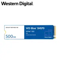 在飛比找Yahoo奇摩購物中心優惠-WD 藍標 SN570 500GB NVMe M.2 PCI