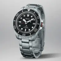 在飛比找momo購物網優惠-【SEIKO 精工】Prospex 黑水鬼簡約復刻太陽能潛水