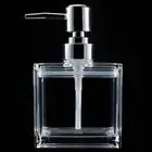 Clear Acrylic Soap Dispenser, 13.5 Oz Square Lucite Soap Dispenser with Pump (Ch