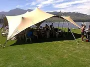 Waterproof Wedding Event Beach Yard Camping Party Patio Bedouin Stretch Tent NEW (Size: 35x25x13ft.)