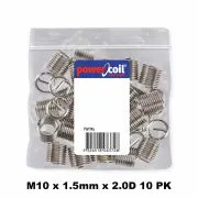 Powercoil 3520-10.00X2.0DP - Thread Inserts M10 x 1.5mm x 2.0D 10 Pack