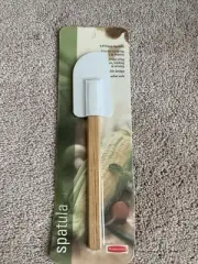 Vintage Rubbermaid Spatula Wood Handle Scraper 1987 No. 1901 NOS Utensil