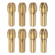 8pcs 1-3.2mm Brass Drill Chucks Collet Bit Sets for Rotary Tools, 4.3mm Shank