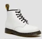 Dr. Martens 101 YELLOW STITCH SMOOTH LEATHER ANKLE BOOTS