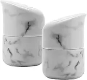 MASSJOY Set of 2 Nordic Creative Toothpick Holder Toothpick Box, Cute Porcelain Toothpick Dispenser with Lid.