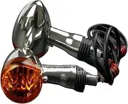 Motorbike For SU&ZUKI For B&oulevard M109R VRZ1800 2006-2015 Motorcycle 12V Front Rear Turn Signal Light Amber Lamp Blinker Flash Indicator Turning Indicators(1 Pair Front)