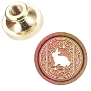 Bunny Wax Seal Stamp Head Replacement Rabbit Removable Sealing Brass Stamp He...