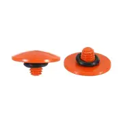 Soft Shutter Release Button Copper Camera Shutter Button Convex, Orange 2pcs