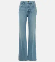 [Frame] Frame The Slim Stacked high-rise straight jeans 24 blue