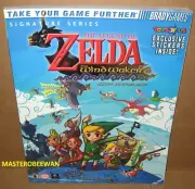 The Legend Of Zelda Wind Waker Strategy Guide Book Gamecube New +Stickers