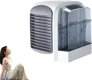 Polarcooling Portable Air Conditioner, Polar Cooling AC, Polarcooling Ac with Water Tank, USB Rechargeable Low Noise Cooling Fan, Evaporative Mini Air Cooler for Home, Office