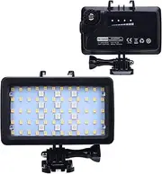 Video Lighting Dive Light, 130ft Waterproof Underwater Light, 5000 to 6000K RGB LED Video Light for Vlogging, Traveling, Scuba Diving, Snorkel, Surfing