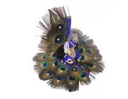 Peacock Feather Dress Poshak with Mukut for Laddugopal ji Kanha ji SIZE 06 US