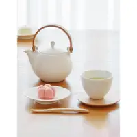 在飛比找ETMall東森購物網優惠-日本制SALIU結Yui和風純色茶壺對杯禮盒天然木柄紅茶飲料