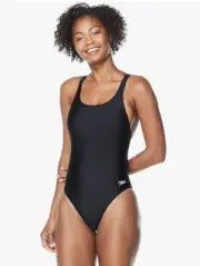 Speedo Women's Swimsuit One Piece Prolt Super Pro Solid Adult Black 8/34 1804