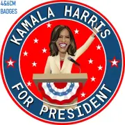 Kamala Harris for president Support pin or keyring pin button badges