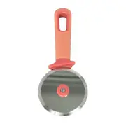 eKu Upcycle Soft Grip Kitchen Stainless Steel Pizza Wheel Slicer - Salmon Pink