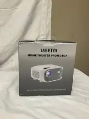 Veelni White Native 1080P Premium Full HD LCD Home Theater Projector