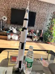 1/200 Scale NASA Saturn V Rocket Model 3D Build Painted
