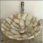 White Salt Agate Bathroom Vessel Sink, Vanity Counter top sink , bath decor