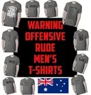 Funny T shirts RUDE tee OFFENSIVE Swearing tshirt t shirt slogan Charcoal