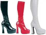 Boot Chacha Platform Go Go Adult Womens 4.5 inch Heel Costume Patent Leather