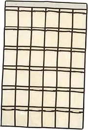 JEWEDECO Transparent Pocket Storage Hanging Bag 36 Pockets Organizer Classroom Hanging Storage Bag for Cell Phones Calculators Jewelry Socks