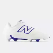 New Balance BurnX4 BURNLBL4 Men's US 5 White Blue Lacrosse Cleats Shoes LR3286