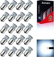 AUXLIGHT 20 PCS 1156 1141 1003 7506 BA15S RV Interior Light Bulbs, Super Bright 50SMD LED Replacement for 12 Volt RV Camper Trailer Boat Trunk Interior Lights (Cool White)