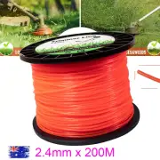 Commercial Use Trimmer Line 2.4mm*200M Brushcutter Mowing Whipper Snipper Cord