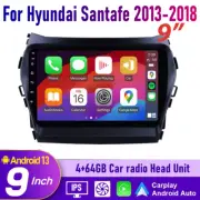 Camera Wireless CarPlay Android auto BT head unit For Hyundai Santa Fe 2013-2018 (for: Hyundai)