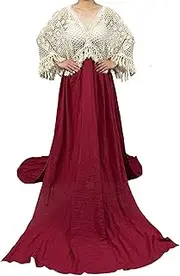[D&J DON&JUDY] Cotton Maternity Dress for Photoshoot Maternity Gown Pregnancy Party Dresses 70 * 40 Stereoscopic Hook Piece