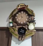 RHYTHM Tonarinototoro Wall Clock with Theme Song Melody Totoro M837N 4MJ837MN06