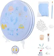 CRILSTYLEO 1 Set 100-day Footprint Casting Kit Footprint Casting Mold Kit Plaster Footprint Mold Casting Kit Footprint Ornament Keepsake Kit Newborn Footprint Kit