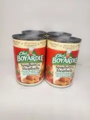Chef Boyardee Spaghetti and Meatballs, Pot Top 14.5 Oz Cans, Pack of 4